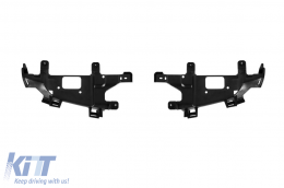 Diffuseur type CLS63 GT avec embouts noirs adapté pour le pare-chocs arrière A Design sur Mercedes CLS C218 2011-2018 -oo--oo-, laqué noir-image-6138703