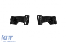 Diffuseur type CLS63 GT avec embouts noirs adapté pour le pare-chocs arrière A Design sur Mercedes CLS C218 2011-2018 -oo--oo-, laqué noir-image-6138704