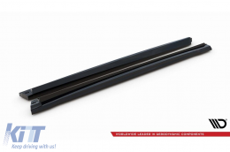 Diffuseurs de bas de caisse Maxton Design adaptés pour Audi SQ8, Q8 S-Line 2018-2023, noir brillant-image-6235942