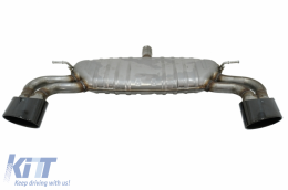 Diffusor Abgassystem Schwarz für AUDI A3 8V Schrägheck Sportback 12-15 S3 Look-image-6077740
