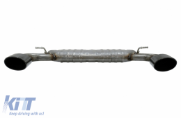 Diffusor Abgassystem Schwarz für AUDI A3 8V Schrägheck Sportback 16-19 S3 Look-image-6077814