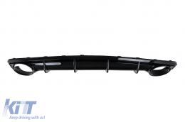 Diffusor Auspuff Tipps für Audi A7 4G Facelift 2015+ RS7 Look nur für S7 S-Line-image-6276089