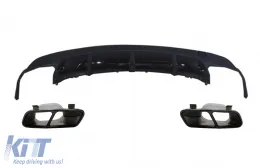 image-69-Diffusor Auspuff Tipps Schwarz für Mercedes CLA W117 X117 2013-2018 Sport Pack