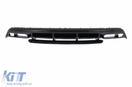 Diffusor-Auspuffblenden für Mercedes W176 A (13-18) A45 Facelift-Optik-image-6047394