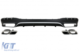 image-14-Diffusor Auspuffspitzen für Mercedes GLS X166 SUV Facelift 09.2015-2019 GLS63 Look