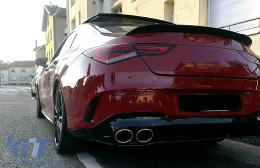 Diffusor Chrom Tipps für Mercedes CLA X118 C118 Sport Line 2019-06.2025 CLA45S Look-image-6127774