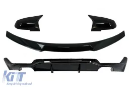 image-58-Diffusor für BMW 4 F32 2013+ M Perform Look Kofferraumspoiler Spiegelabdeckungen