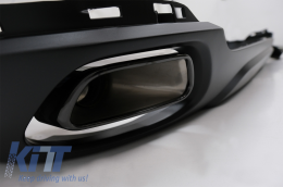 Diffusor für BMW X5 F15 13-18 M-Tech V8 Look Tipps Grau nur Standard Stoßstange-image-6056937