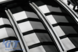 Diffusor für Mercedes S C217 Coupé A217 2018-2020 S63 GT-R Look Chrom Tipps Gitter-image-6069798