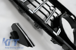 Diffusor für Mercedes S C217 Coupé A217 2018-2020 S63 GT-R Look Chrom Tipps Gitter-image-6069799