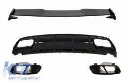 image-50-Diffusor für MERCEDES W176 A-Klasse 12-18 Spoiler Auspuff Tube A45 Look Facelift