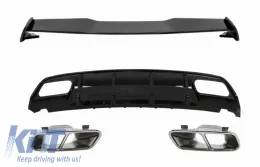 image-63-Diffusor für MERCEDES W176 A-Klasse 12-18 Spoiler Auspuff Tube A45 Look Facelift