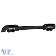 Diffusor mit Doppelrohrauspuff rechts links aus Carbon, geeignet für BMW 3er G20 G21 318 320-image-6277910