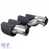 Diffusor mit Doppelrohrauspuff rechts links aus Carbon, geeignet für BMW 3er G20 G21 318 320-image-6277916