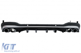 image-61-Diffusor Schalldämpfer Tipps Silber für Mercedes GLC SUV X253 Facelift 20- GLC43 Design