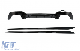 image-16-Diffusor Seitenschwellerverlängerung für BMW 3 G20 G21 05.2018+ M-Look Schwarz
