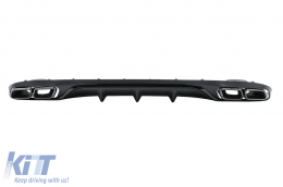 image-64-Diffusor Stoßstange für Mercedes E W213 S213 Standard 16-20 Endrohre E63 Look