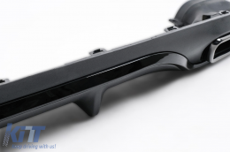 Diffusor Stoßstange für Mercedes E W213 S213 Standard 16-20 Endrohre E63 Look-image-6094546