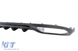 Diffusor Stoßstange für Mercedes E W213 S213 Standard 16-20 Endrohre E63 Look-image-6094547