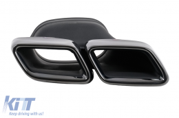 Diffusor Stoßstange für Mercedes E W213 S213 Standard 16-20 Endrohre E63 Look-image-6094549