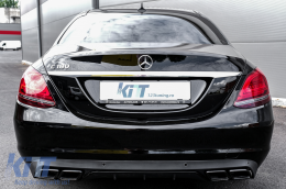 Diffusor & Tipps für Mercedes C W205 S205 2014-2018 C63 Look nur Standardstoßstange-image-6070188