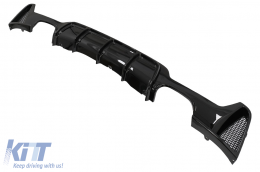 Diffusore Aria Paraurti per BMW Serie 4 F32 F33 F36 13-19 Doppia Uscita Nero Lucido-image-6085524