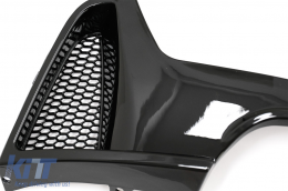 Diffusore Aria Paraurti per BMW Serie 4 F32 F33 F36 13-19 Doppia Uscita Nero Lucido-image-6085525