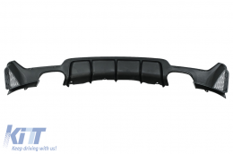 Diffusore Aria Paraurti per BMW Serie 4 F32 F33 F36 13-19 Doppia Uscita Nero Lucido-image-6085527