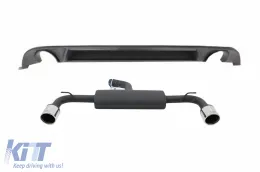 image-46-Diffusore aria Paraurti per VW Golf 7.5 VII Hatchback 17+ Scarico Tubi GTI Look