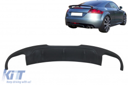 Diffusore d'aria mantovana paraurti posteriore per Audi TT 8J Coupe 2006-2010 AB Design-image-6099839