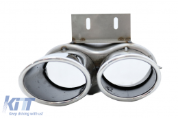 Diffusore d'aria paraurti per Audi Q5 8R Facelift 13-16 Ed Standard Punte Scarico-image-6041988