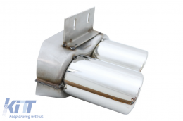Diffusore d'aria paraurti per Audi Q5 8R Facelift 13-16 Ed Standard Punte Scarico-image-6041989