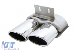 Diffusore d'aria paraurti per Audi Q5 8R Facelift 13-16 Ed Standard Punte Scarico-image-6041990