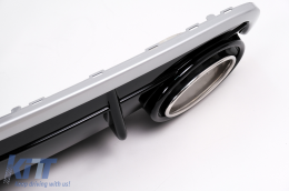 Diffusore d'aria paraurti per Audi Q7 SUV 4M 2015-2019 S-Line Punte Scarico-image-6095216