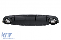 Diffusore d'aria paraurti per Audi Q7 SUV 4M 2015-2019 S-Line Punte Scarico-image-6095217