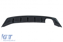 Diffusore d'aria Paraurti per Seat Leon FR Mk3 Facelift 5F Hatchback 2017-2020 Nero-image-6106301