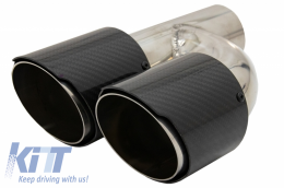 Diffusore d'aria per AUDI A4 B8 Pre Facelift 08-11 Scarico carbonio S-Line Look-image-6056446