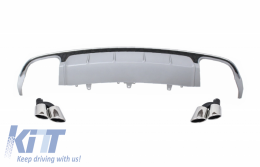 image-41-Diffusore d'aria per Audi A6 4G Facelift 15-18 Punte Sedan Limousine S6 Look