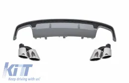 image-13-Diffusore d'aria Posteriore per AUDI A7 4G Facelift 2015-2018 S7 Look Scarico
