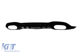 Diffusore di tipo A45 con terminali neri adatto per paraurti posteriore A Design su Mercedes A-Class W177 dopo il 2018 -oo--oo--image-6138071