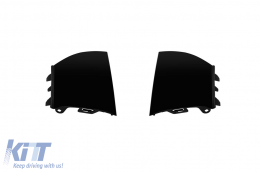 Diffusore di tipo A45 con terminali neri adatto per paraurti posteriore A Design su Mercedes A-Class W177 dopo il 2018 -oo--oo--image-6138077