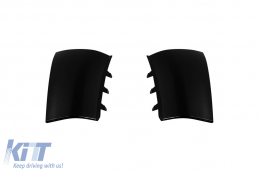 Diffusore di tipo A45 con terminali neri adatto per paraurti posteriore A Design su Mercedes Classe A A177 berlina dopo il 2018, verniciato di nero -oo--oo--image-6149885