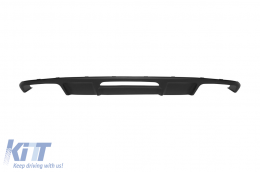 Diffusore di tipo CLS63 con terminali tipo E63 cromati adatto per paraurti posteriore A Design su Mercedes CLS W218 2011-2018 -oo--oo--image-6150138