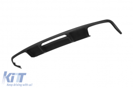 Diffusore di tipo CLS63 con terminali tipo E63 cromati adatto per paraurti posteriore A Design su Mercedes CLS W218 2011-2018 -oo--oo--image-6150139