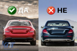 Diffusore di tipo E63 con terminali neri adatto per paraurti posteriore A Design sulla Mercedes E-Class W213 dopo il 2016 -oo--oo-, con finitura nera-image-6158531