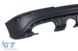 Diffusore di tipo R32 adatto per paraurti posteriore per Volkswagen Golf V 2004-2008 --o-o---image-6231470