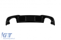 Diffusore di tipo RS3 con terminali neri adatto per paraurti posteriore S-line su Audi A3 Sportback 2017-2020 -o---o--image-6148845