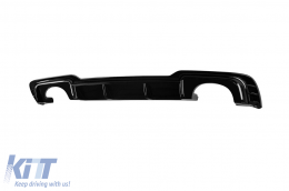 Diffusore di tipo RS3 con terminali neri adatto per paraurti posteriore S-line su Audi A3 Sportback 2017-2020 -o---o--image-6148848