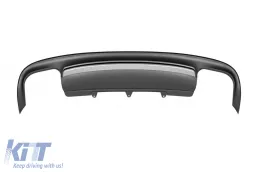 Diffusore di tipo S5 adatto per paraurti posteriore standard dell'Audi A5 Sportback 2012-2015 -oo--oo-, con finitura grigio opaco-image-6163633