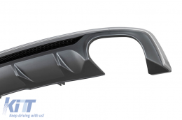 Diffusore di tipo S5 con terminali cromati adatto per paraurti posteriore S-line su Audi A5 Sportback, Coupe, Cabrio 2016-2020 -oo--oo--image-6148408